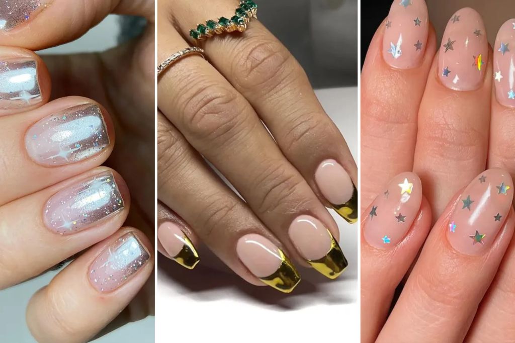 glitter nails with bright, vibrant colors embrace the summer spirit