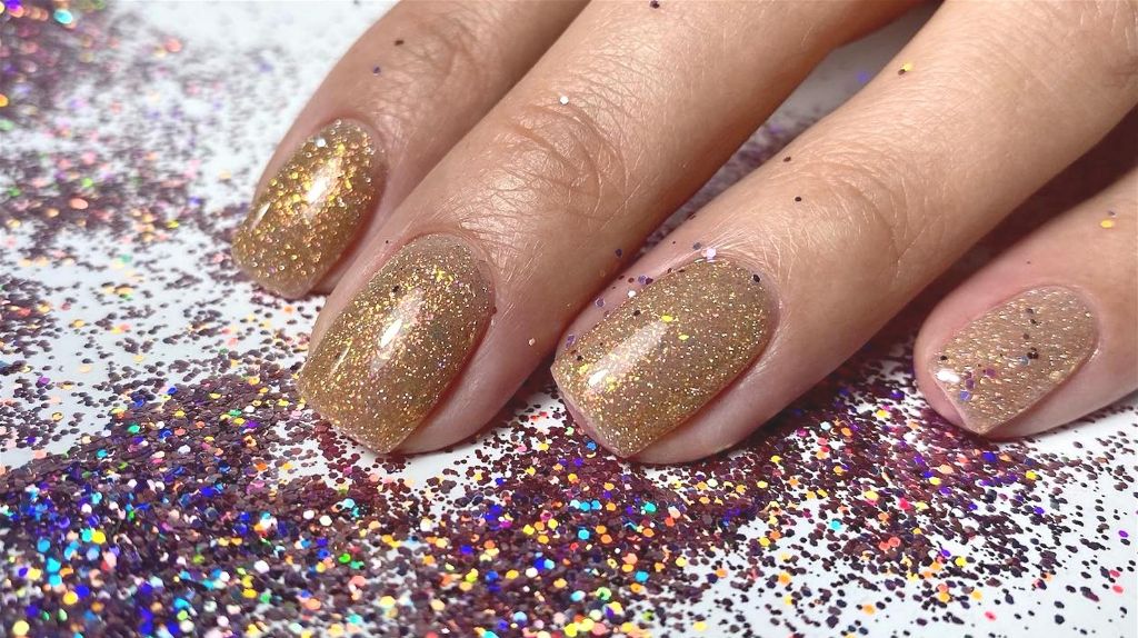 glitters add sparkle and texture for creative nail art designs