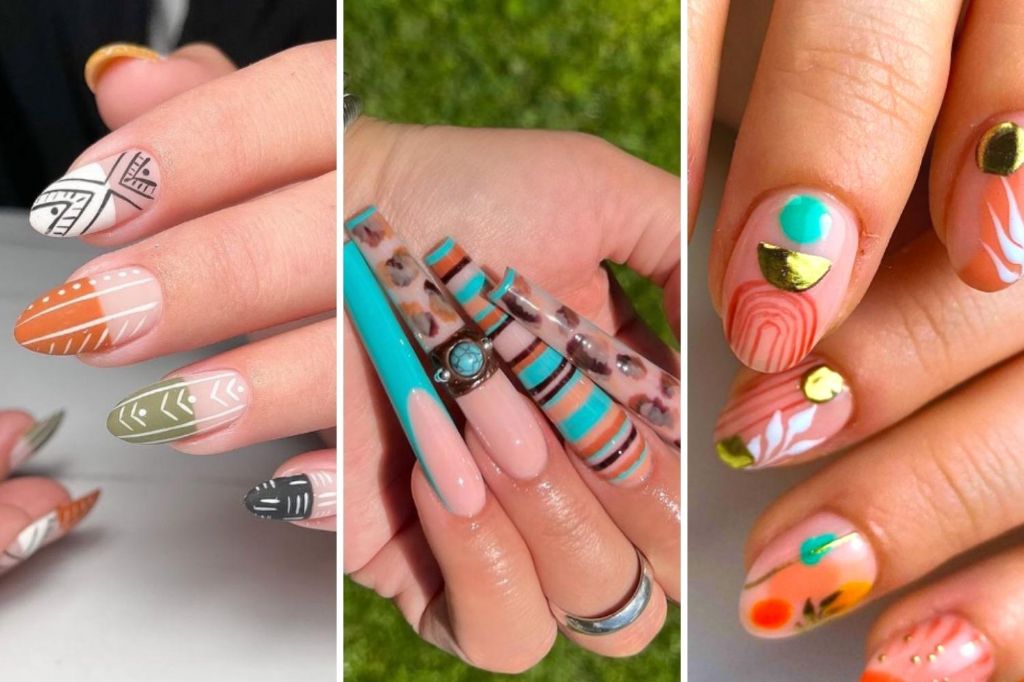 nail art ideas incorporate unique colors and shapes for creative designs