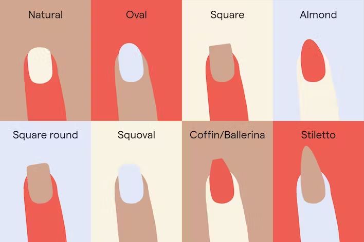 the most popular nail shapes for men are square and round for a clean look
