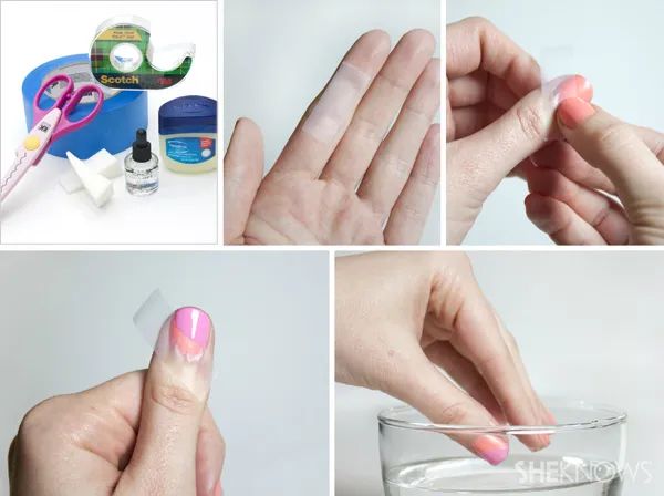 using a base coat helps the striping tape adhere smoothly to the nail.